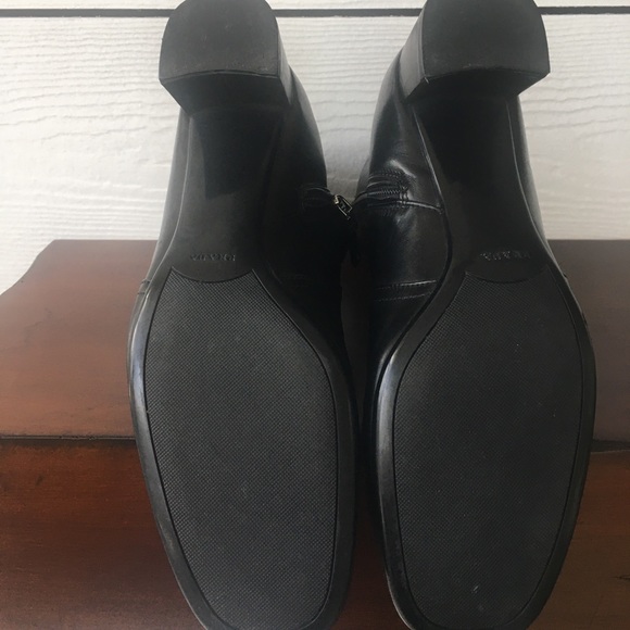 SOLD Prada Black Leather Bootie Sz 38.5 - Picture 6 of 12